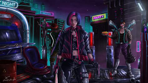 1360x768 Resolution Cyberpunk 4K Gaming Desktop Laptop HD Wallpaper ...