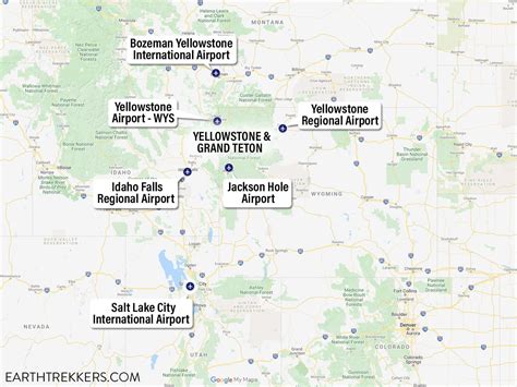 Map Of Yellowstone And Grand Tetons - Sibby Dorothee