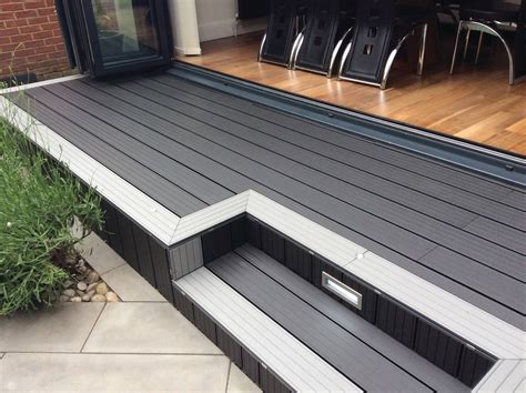 Cladco Composite Decking in Charcoal | Patio deck designs, Patio garden ...