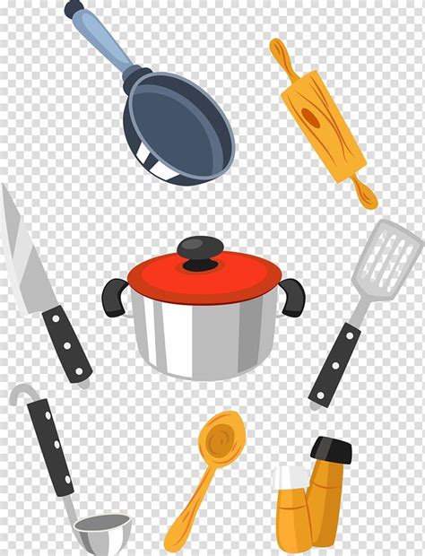 67 Cartoon Clip Art Cooking Utensils | Kitchen utensils illustration ...