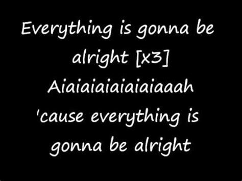 enrique iglesias-everything's gonna be alright - lyrics - YouTube