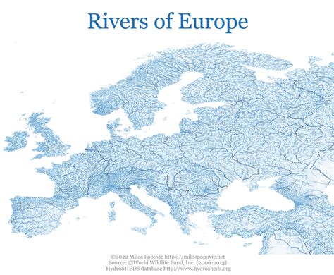 Europe Map With Rivers