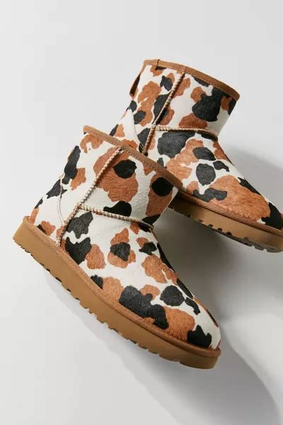 UGG Classic Mini Cow Print Calf Hair Boot | Urban Outfitters