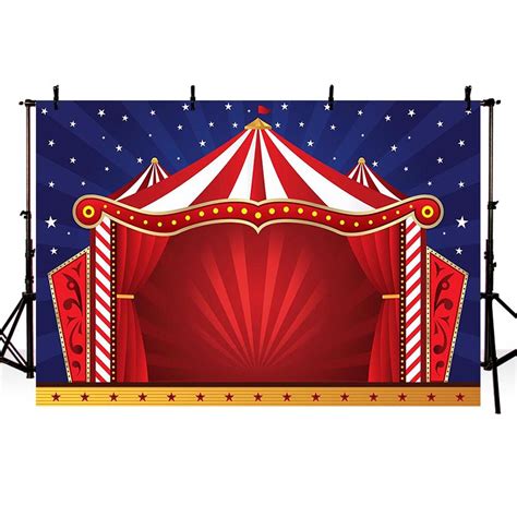 Photography Backdrops Cartoon Circus Stage Background For Photo Studio Sale