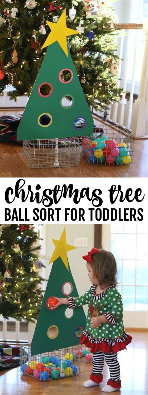 The Christmas Tree Ball Sort for Toddlers is a great way to keep your ...