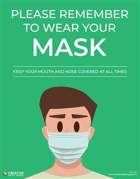 Please Remember To Wear Your Mask Covid-19 - Poster