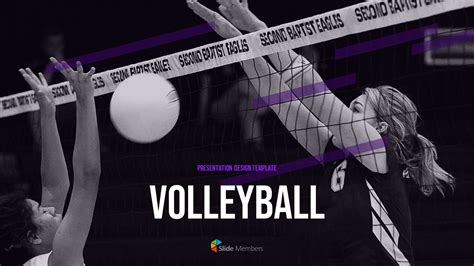 Volleyball Background PowerPoint|Lifestyle|Templates