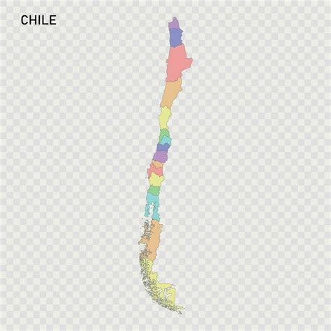 Isolated colored map of Chile with borders 25355682 Vector Art at Vecteezy