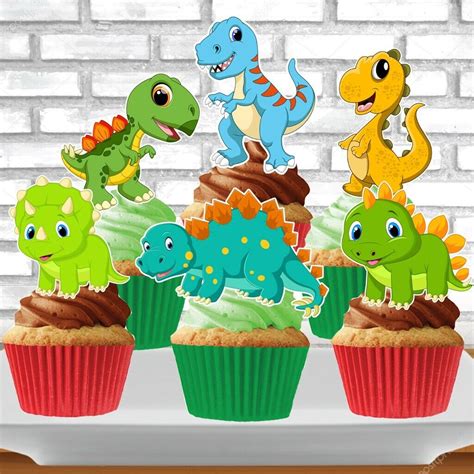 Dinosaurs Cupcake Topper (12pcs) | eBay