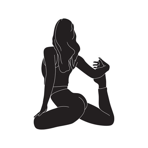 fitness and healthcare character silhouette illustration. 3211801 ...