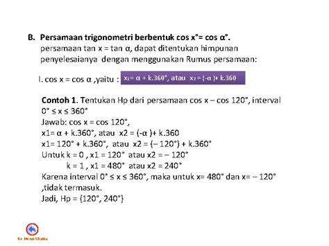 PERSAMAAN DAN PERTIDAKSAMAAN FUNGSI TRIGONOMETRI Klik Shapes Untuk