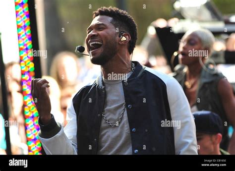 Usher on stage for NBC Today Show Concert with Usher, Rockefeller Plaza ...