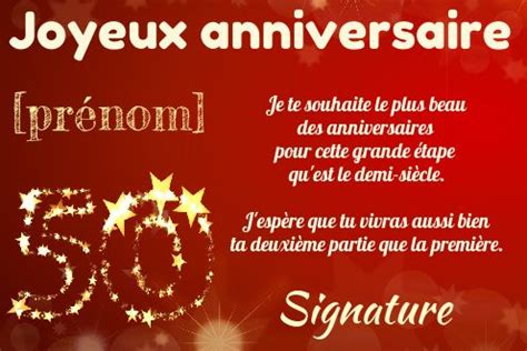 Carte Anniversaire 50 Ans Humour Femme | Texte d Anniversaire