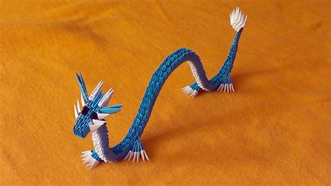 3D origami Chinese dragon tutorial Gyarados (video with a surprise ...