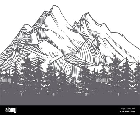 Top 77+ mountain landscape sketch latest - seven.edu.vn