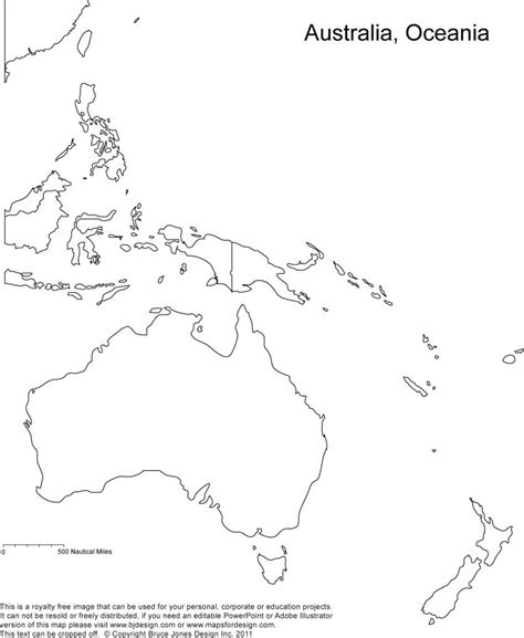 9 Mapas da Oceania para Colorir e Imprimir - Online Cursos Gratuitos ...