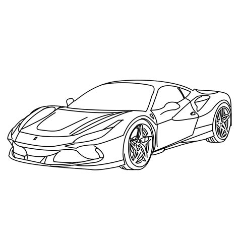 Ferrari 488, Ferrari Drawing, Ferrari Sketch, Car PNG Transparent ...