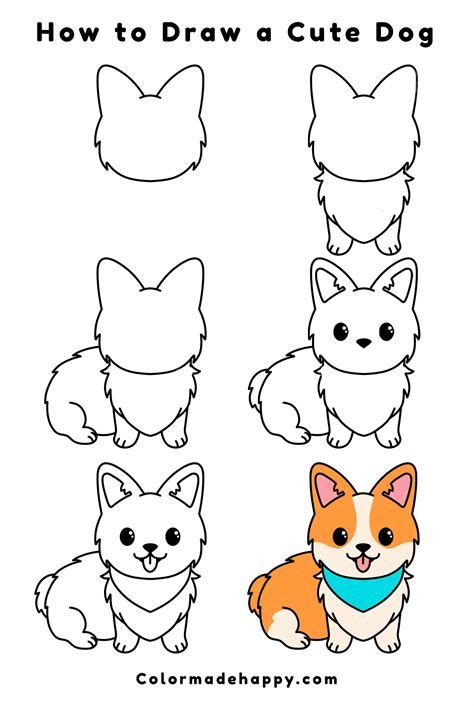 Easy Drawings Of Cute Dogs