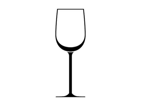 Glass Silhouette Wine Svg