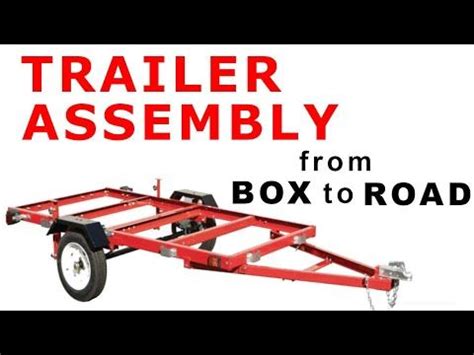 Harbor freight trailer build full assembly from box to road – Artofit