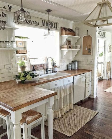 26 Rustic Farmhouse Kitchen Cabinet Makeover Ideas | Kitchen remodel ...