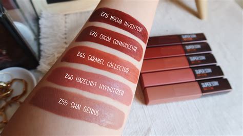 Maybelline SuperStay Matte Ink Liquid Lipstick (Coffee Edition) Review ...