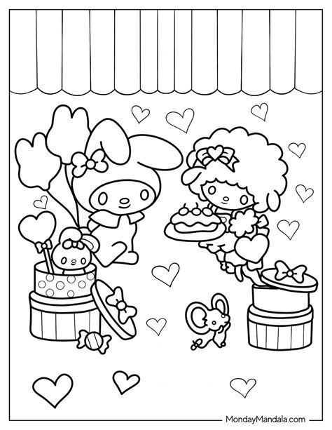 24 My Melody Coloring Pages (Free PDF Printables)