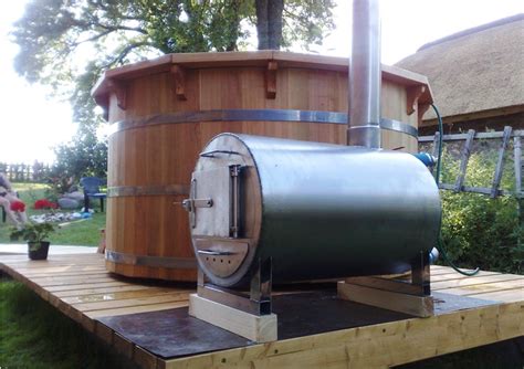 Wood Fired Hot Tub Heater - Wood Fired Pool Heater - Small 35,000 BTU ...