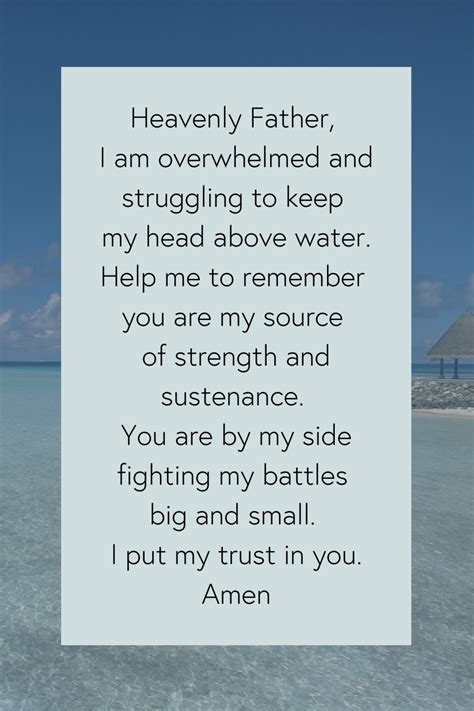 A Prayer For When You're Feeling Overwhelmed - Rachel Britton