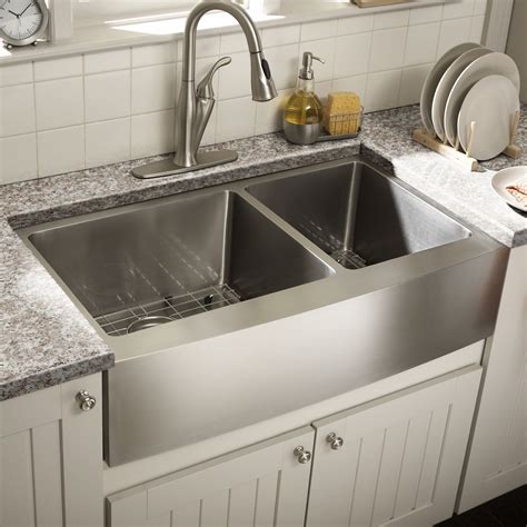 Sink reveal at counter edge Apron Sink Kitchen, Double Bowl Kitchen ...