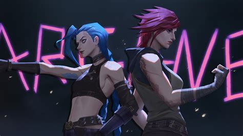 VI Jinx 4K Arcane HD Wallpaper de desktop: ecran lat: High Definition ...