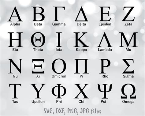 Greek alphabet svg Greek letters svg Sorority letters svg | Etsy