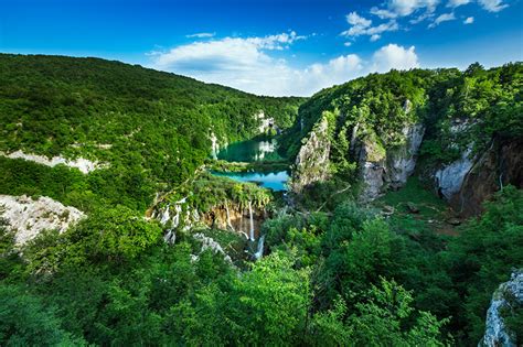 Fonds d'ecran Croatie Lac Montagnes Photographie de paysage Plitvice ...