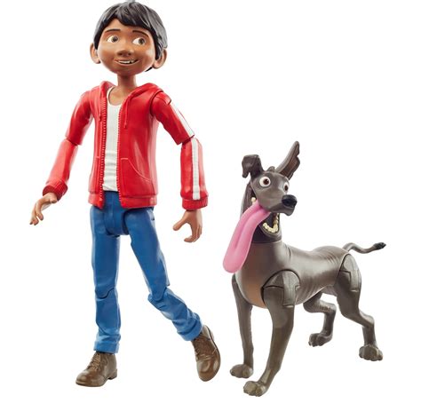 Disney Pixar Coco Miguel Action Figure, Movie Character Toy With Dante ...