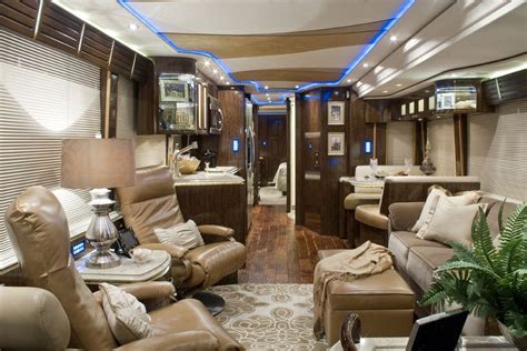 Inside of the Big Tour Bus | Luxury RV Living