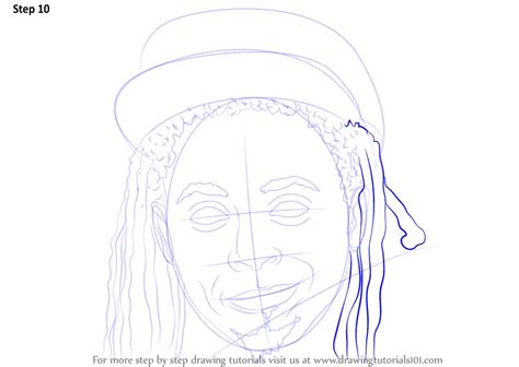 Learn How to Draw Lil Wayne (Rappers) Step by Step : Drawing Tutorials