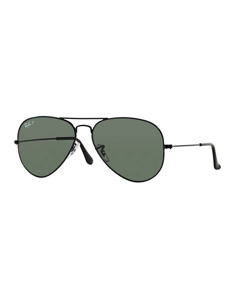 Ray-ban Metal Polarized Aviator Sunglasses in Metallic | Lyst