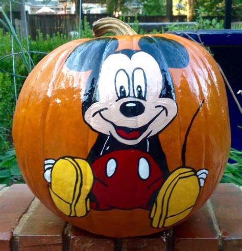 Mickey Mouse | Pumpkin decorating, Hand painted pumpkin, Painted pumpkins