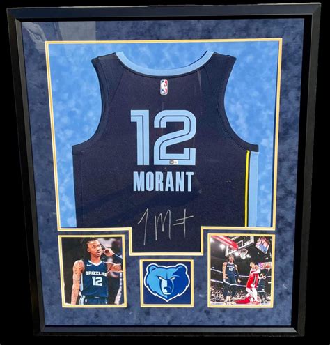 Ja Morant Signed Custom Framed Jersey Display (Beckett) | Pristine Auction