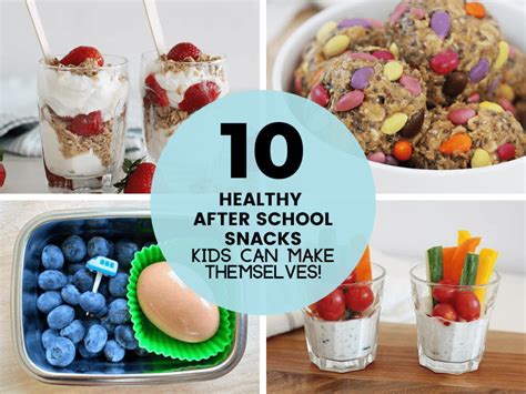 10 Healthy After School Snacks Kids Can Make Themselves! - Super ...