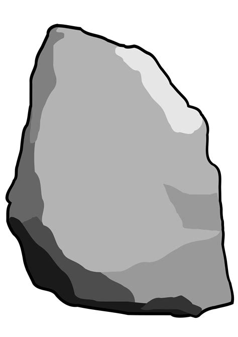 Grey Stone Rock Vector Clipart image - Free stock photo - Public Domain ...