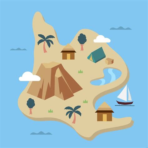 Island Map Illustration in Illustrator, SVG, JPG, EPS, PNG - Download ...