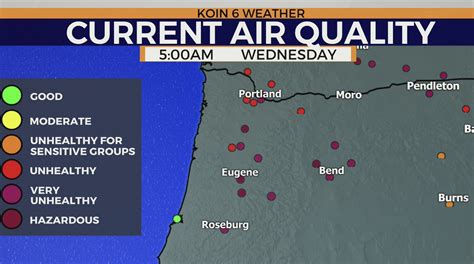 MAP: Air quality conditions in Oregon | KOIN.com