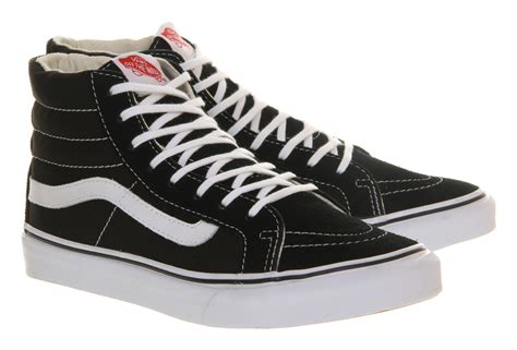 Vans Slim High-Tops in Black | Lyst