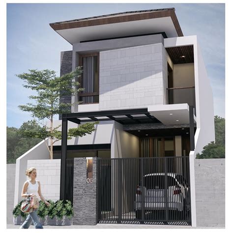 rumah minimalis 2 lantai modern Desain rumah minimalis modern 2 lantai ...