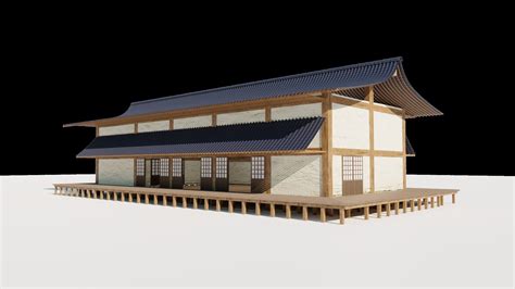 This Japanese dojo is a wooden building inspired by a old Japanese ...