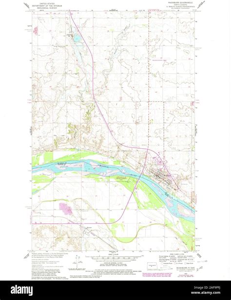 Washburn north dakota map Cut Out Stock Images & Pictures - Alamy