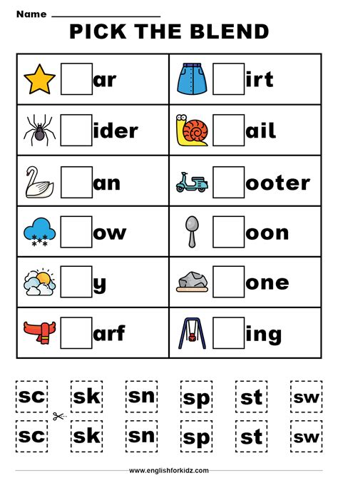 Grade 1 Bl Blends Worksheets L Blends Worksheets And Activities By ...