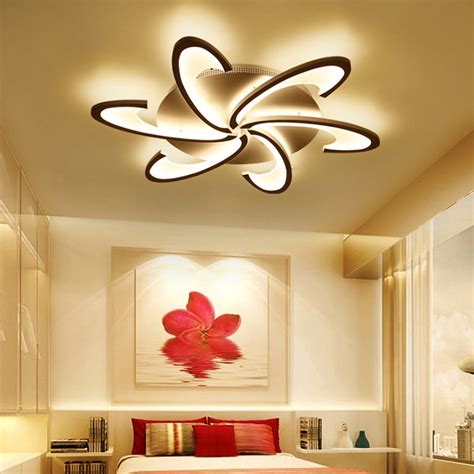 Modern 3/6 Heads LED Ceiling Light Fixture Acrylic LED Ceiling Light ...