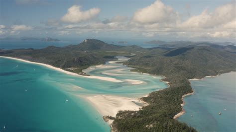 Aerial View Of Whitehaven Beach Whitsunday Stock Footage SBV-338964868 ...